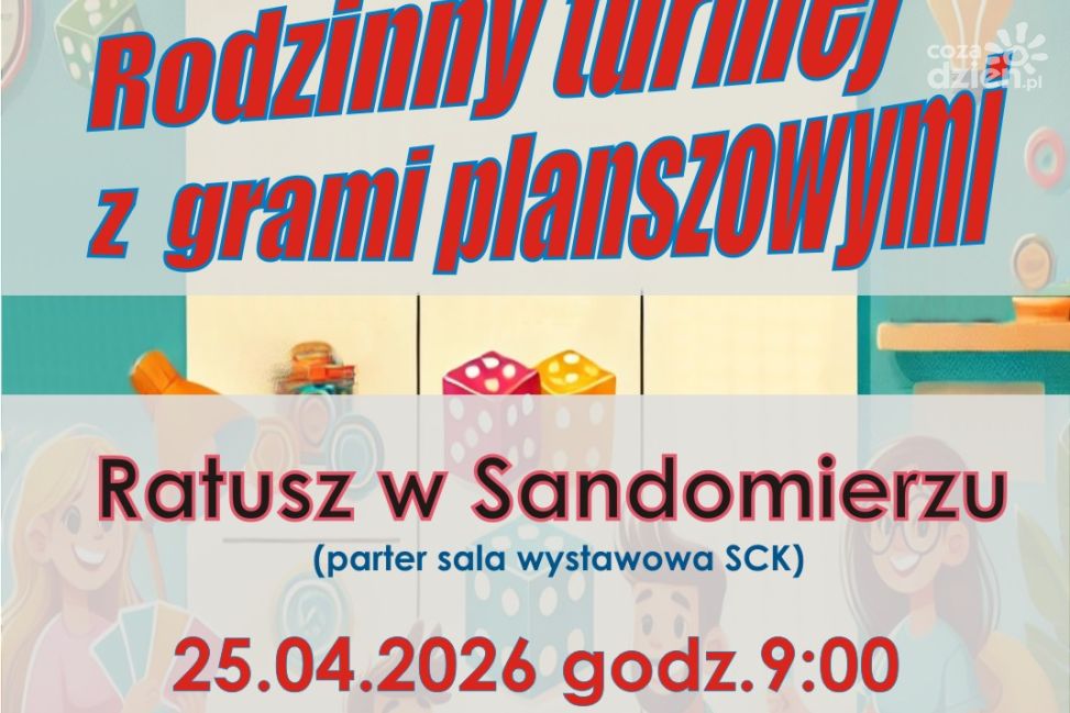 Planszowa sobota pełna emocji. Rodzinny turniej w sandomierskim Ratuszu