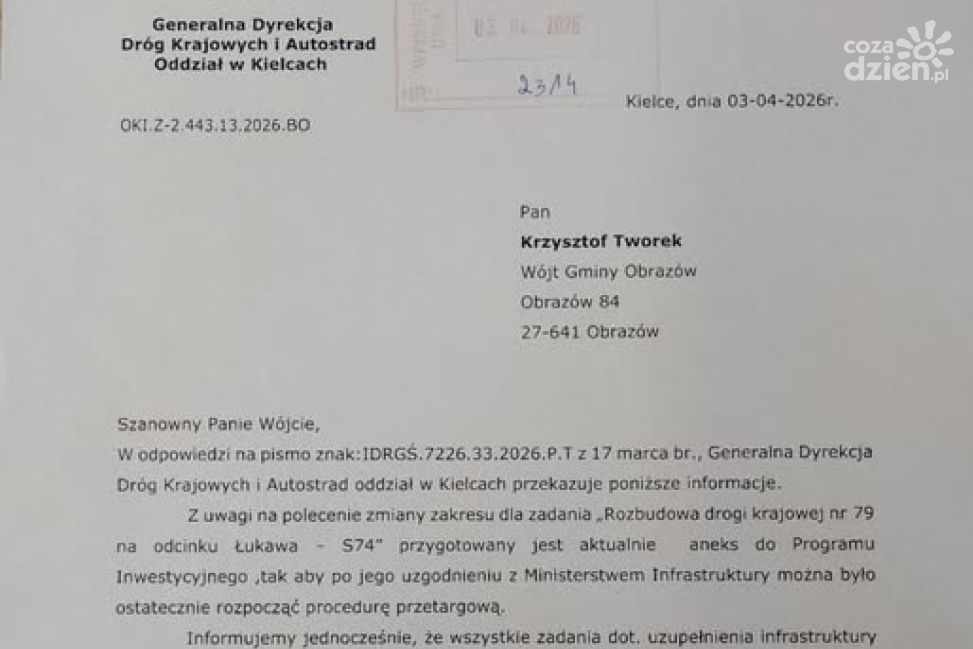 Są plany poprawy bezpieczeństwa na DK79 w Chwałkach