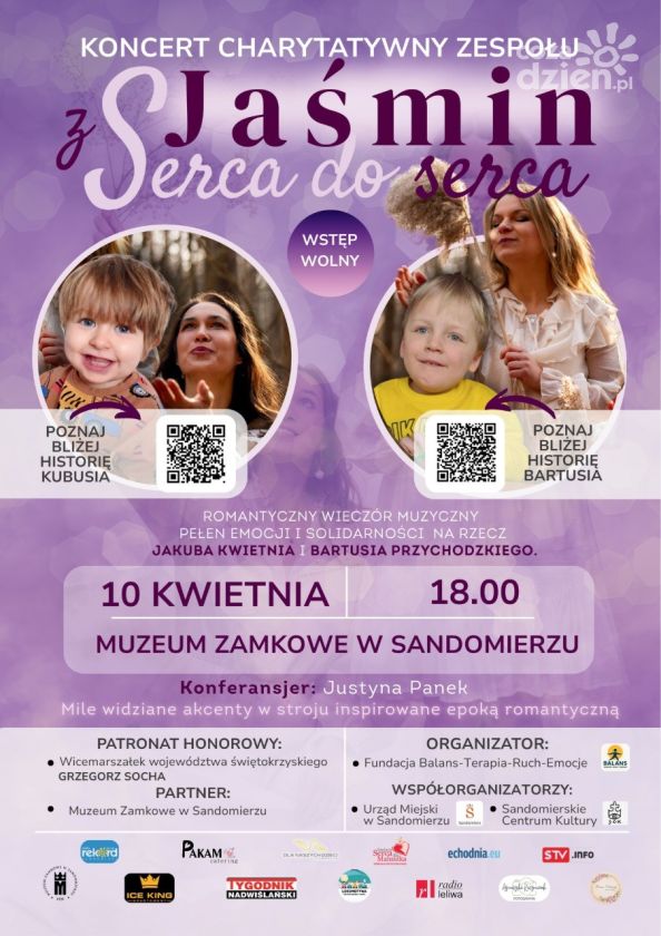 „Z serca do serca”. Koncert charytatywny w Sandomierzu dla dwóch chłopców