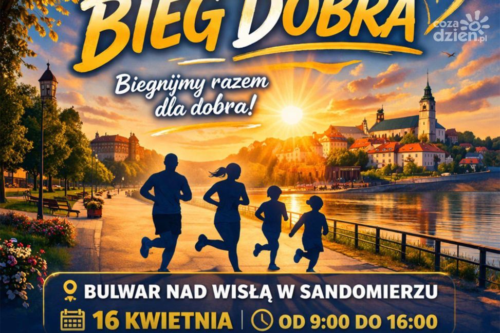 Sandomierz pobiegnie dla dobra – charytatywna inicjatywa na bulwarach nad Wisłą