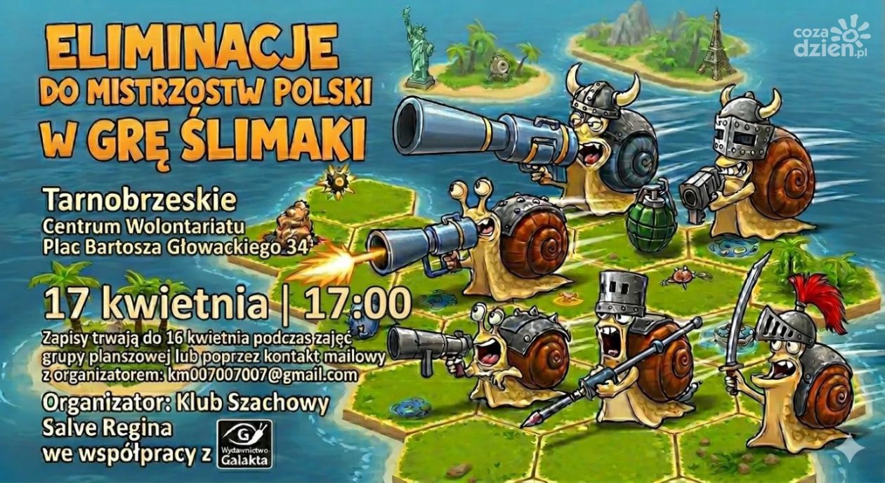Planszowa rywalizacja w Tarnobrzegu – ruszają eliminacje do mistrzostw Polski w „Ślimaki”