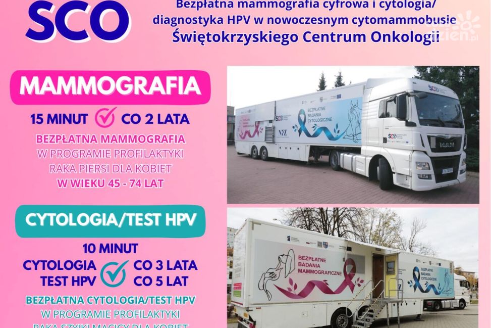 Cytomaniek w Sandomierzu. Bezpłatne badania tylko do 15 kwietnia