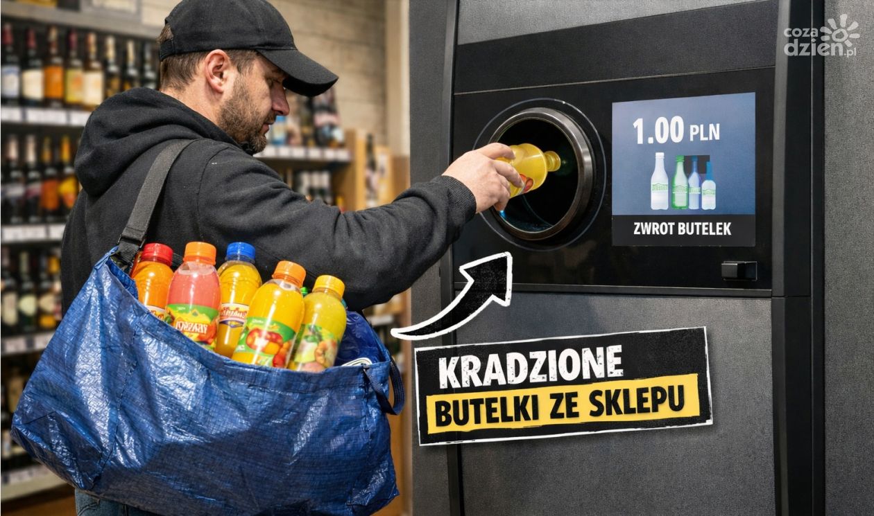 Ukradł butelki warte 200 zł, zarobił by 10 a stanie przed sądem