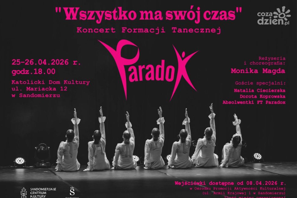 „Wszystko ma swój czas”. Formacja Paradox zaprasza na taneczne widowisko w Sandomierzu