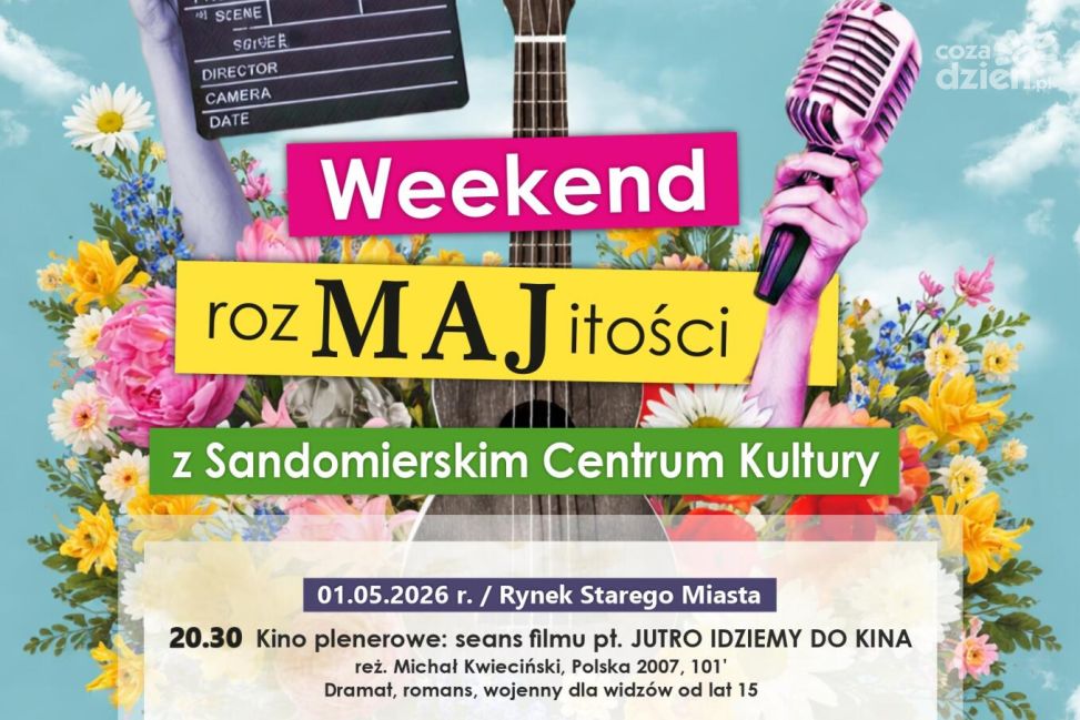 Majówka w Sandomierzu. Kino pod chmurką, koncerty i jarmark na Rynku