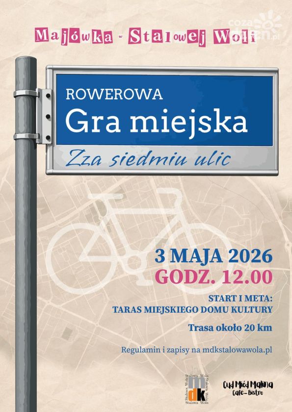 Rowerowa gra miejska w Stalowej Woli. „Zza siedmiu ulic” połączy sport z odkrywaniem miasta