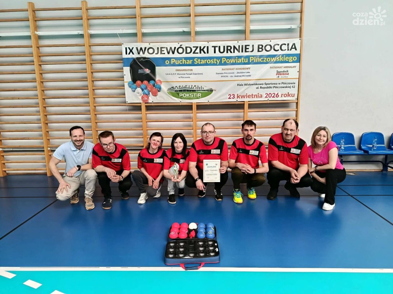 Reprezentacja Połańca z duchem walki na turnieju boccia w Pińczowie