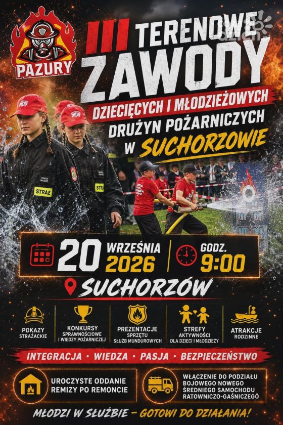 Suchorzów gospodarzem młodzieżowych zmagań strażackich – III Terenowe Zawody już we wrześniu