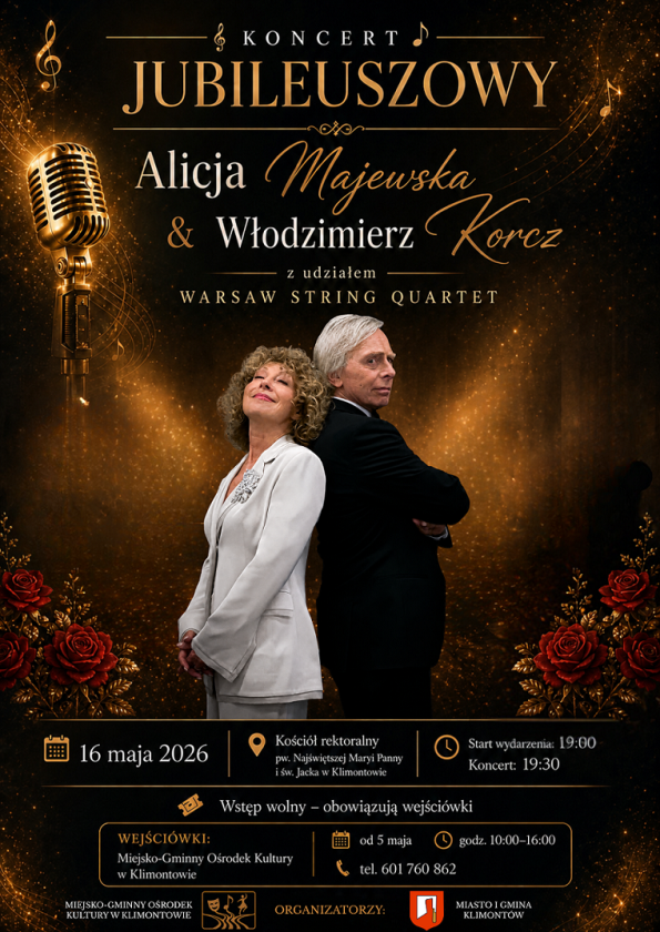 Alicja Majewska & Włodzimierz Korcz z Warsaw String Quartet w Klimontowie 16.05.2026