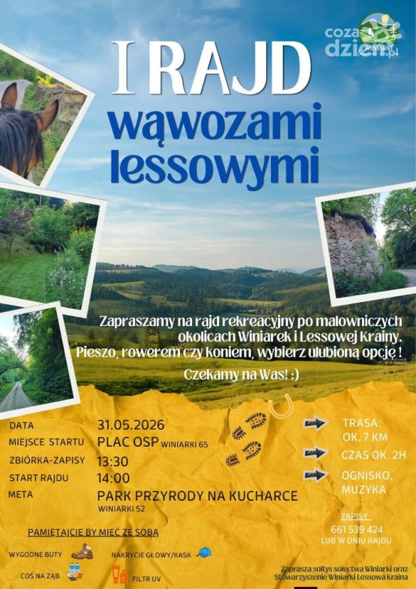 Rekreacyjna wyprawa przez lessowe wąwozy. Winiarki zapraszają na wyjątkowy rajd