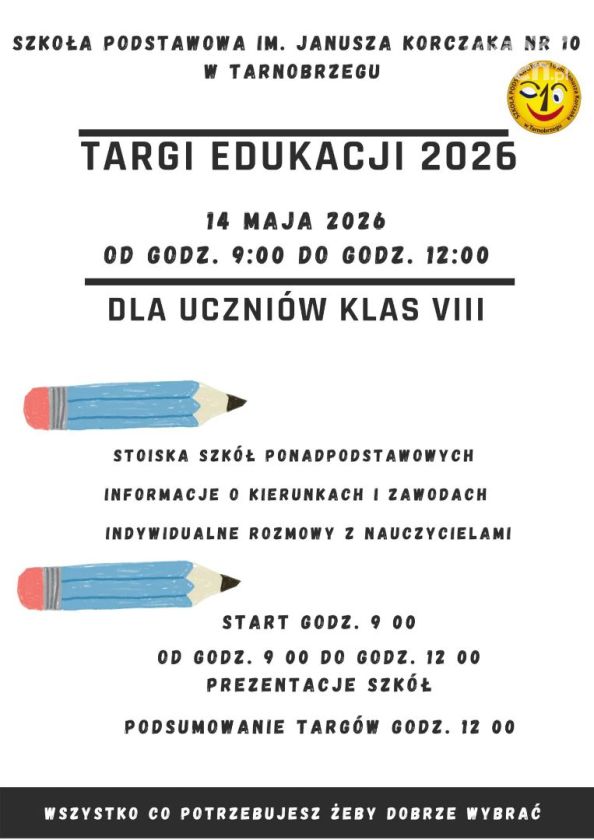 Targi Edukacji 2026 w Tarnobrzegu – szansa dla ósmoklasistów na świadomy wybór szkoły