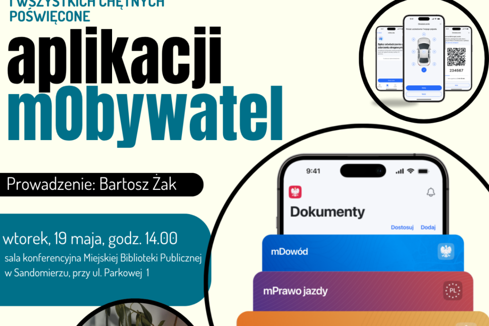 Bezpłatne szkolenie z aplikacji mObywatel w Sandomierzu