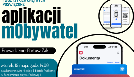 Bezpłatne szkolenie z aplikacji mObywatel w Sandomierzu