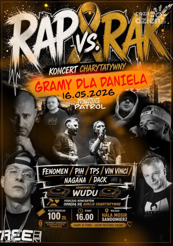 Rap przeciwko chorobie. Charytatywny koncert w Sandomierzu