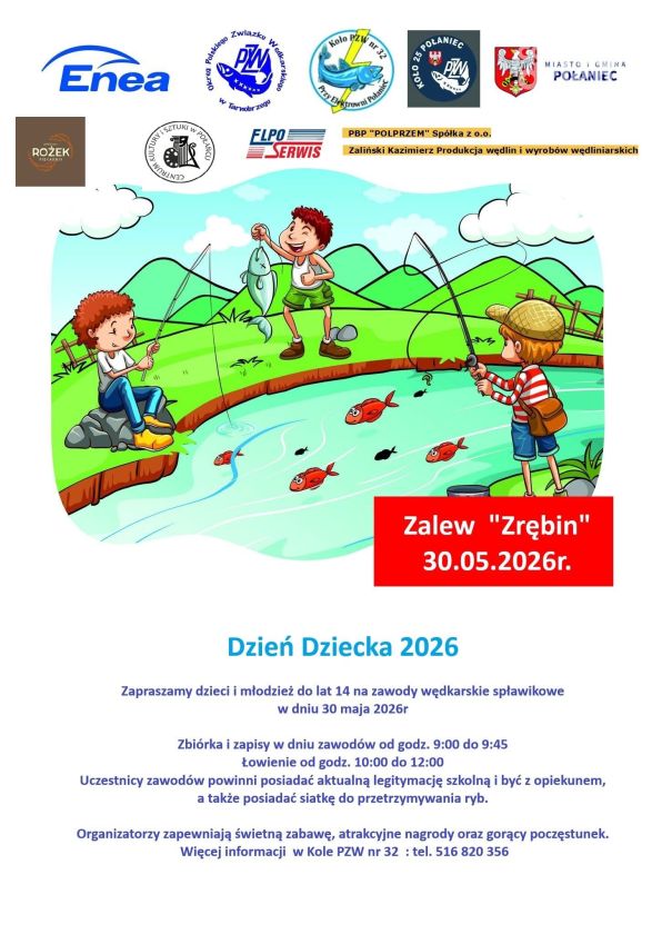 Dzień Dziecka z wędką. Młodzi pasjonaci powalczą nad zalewem „Zrębin”