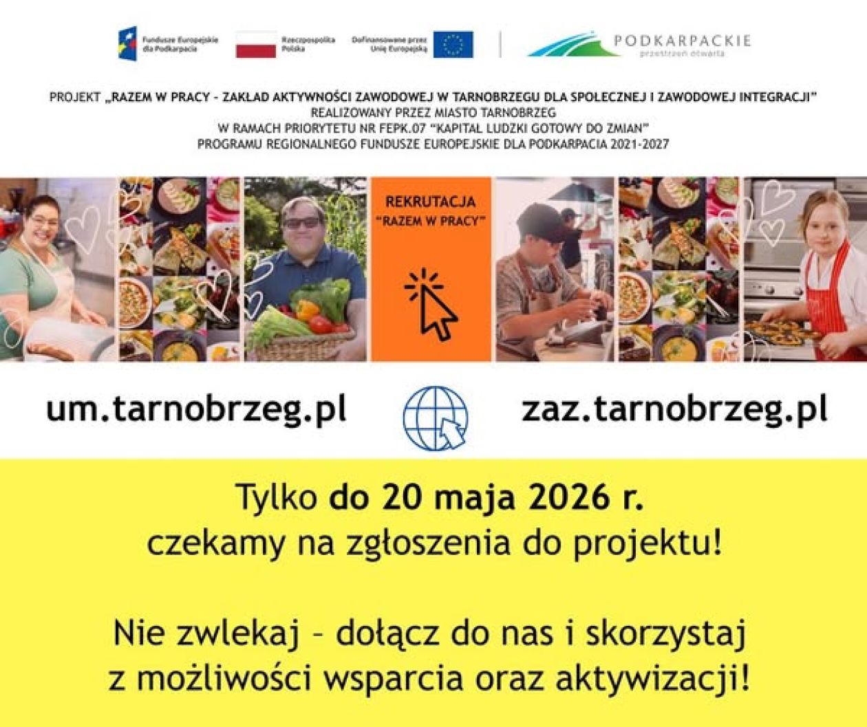 Trwa nabór do Zakładu Aktywności Zawodowej w Tarnobrzegu