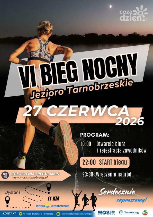 Nocne bieganie wraca nad Jezioro Tarnobrzeskie