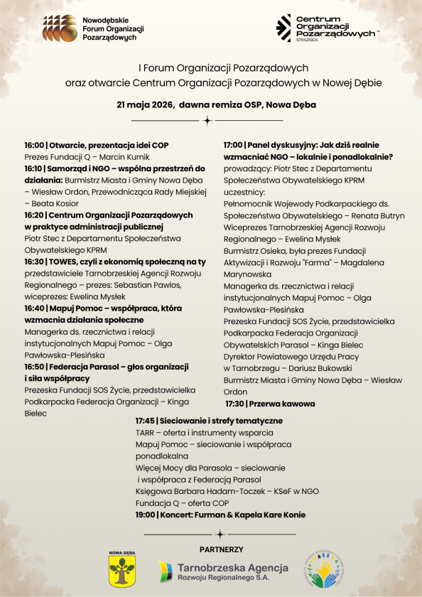 Nowa Dęba stawia na trzeci sektor. Forum NGO i otwarcie centrum wsparcia