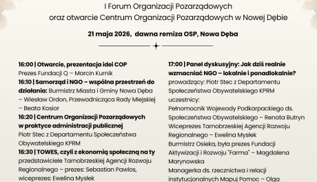 Nowa Dęba stawia na trzeci sektor. Forum NGO i otwarcie centrum wsparcia