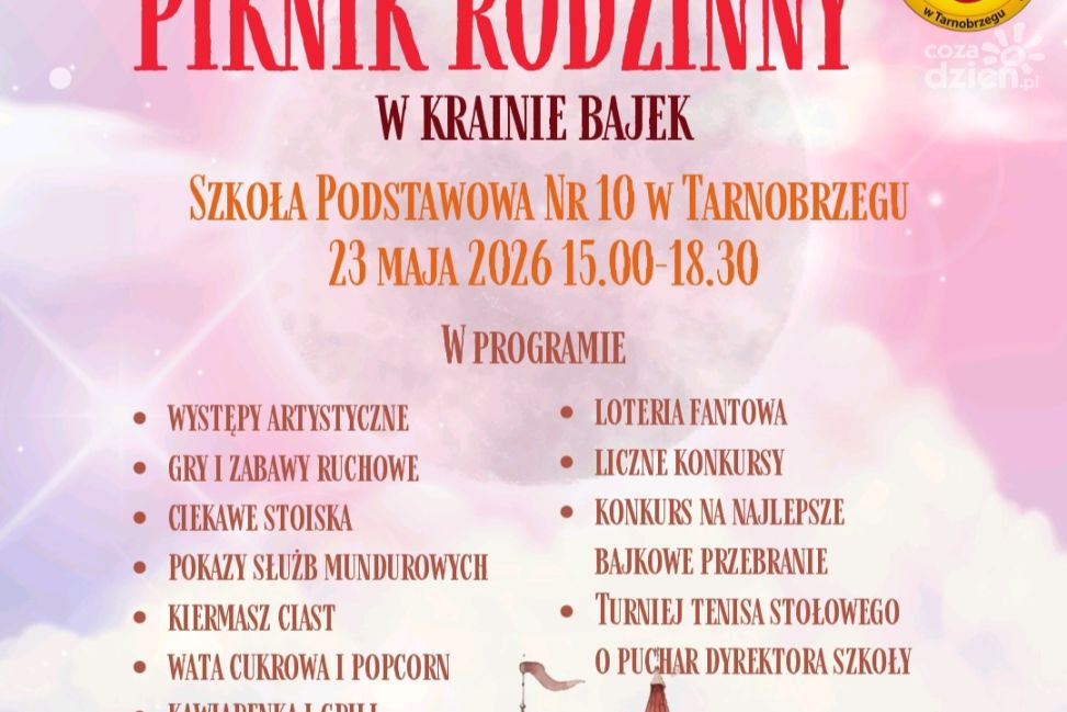 Bajkowy piknik w Tarnobrzegu. SP nr 10 zaprasza całe rodziny