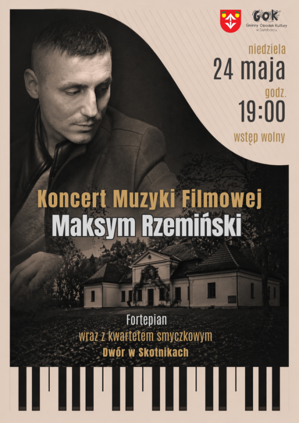 Muzyka filmowa w plenerze. Koncert w Skotnikach już 24 maja