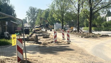 Trwa przebudowa ulicy Portowej w Sandomierzu. Kierowcy muszą liczyć się z utrudnieniami