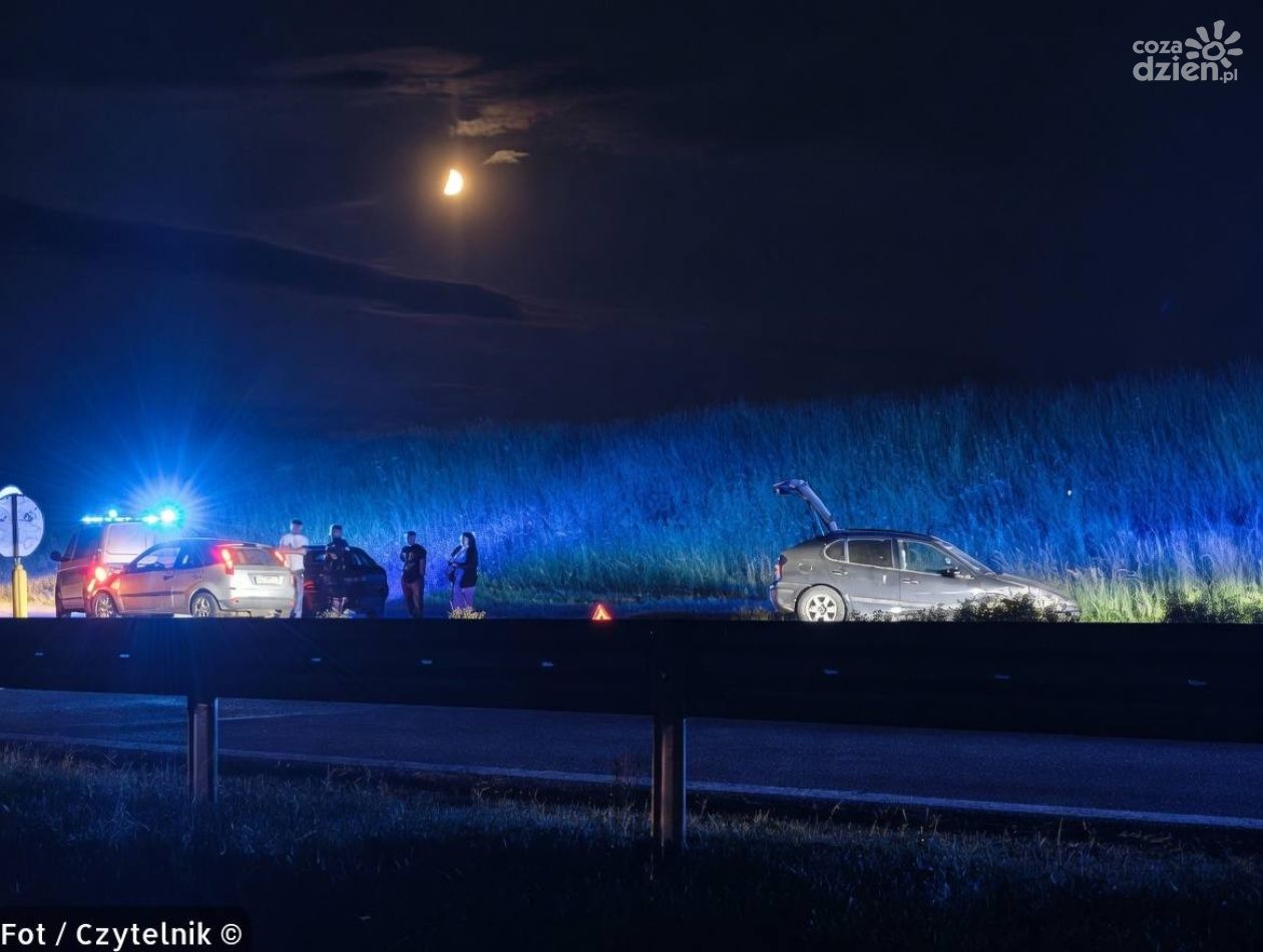 Nocna kolizja na Wisłostradzie. Zwierzę wbiegło pod auto, uszkodzone trzy samochody