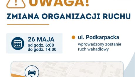 Utrudnienia w Tarnobrzegu. Czasowa zmiana organizacji ruchu na ul. Podkarpackiej