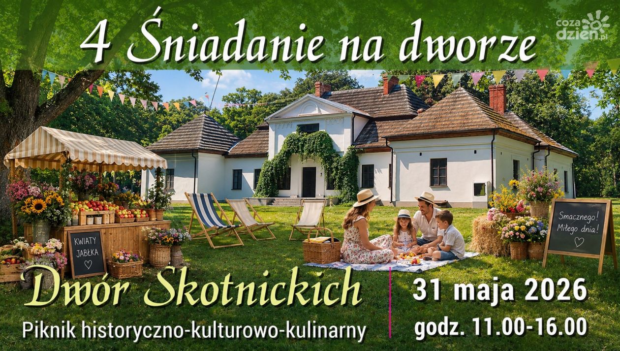 „Śniadanie na dworze” w Skotnikach. Sztuka, historia i smaki regionu w jednym miejscu