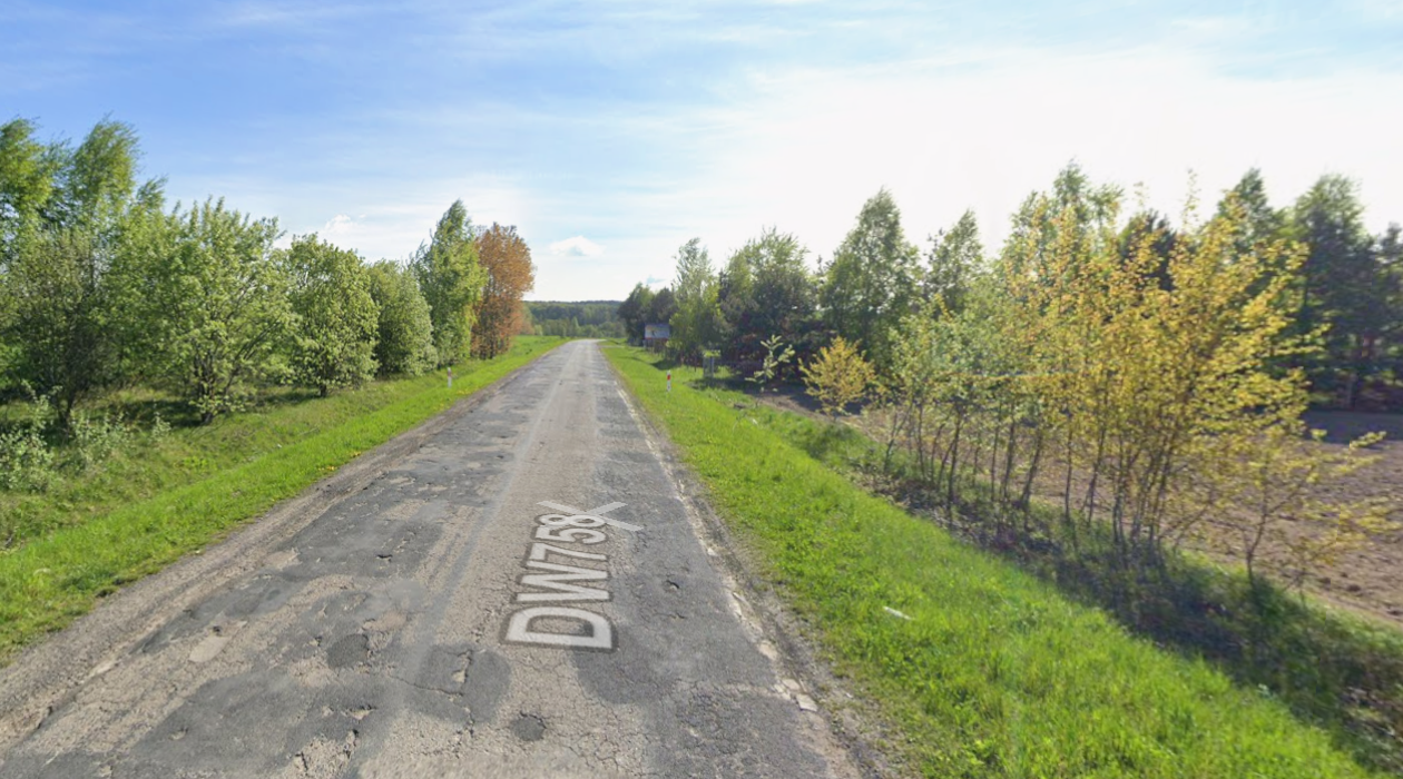 Remont drogi wojewódzkiej nr 758. Prace w gminie Klimontów