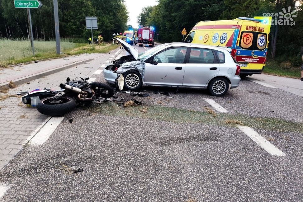 Tragiczny wypadek w Luszycy. Nie żyje 37-letni motocyklista