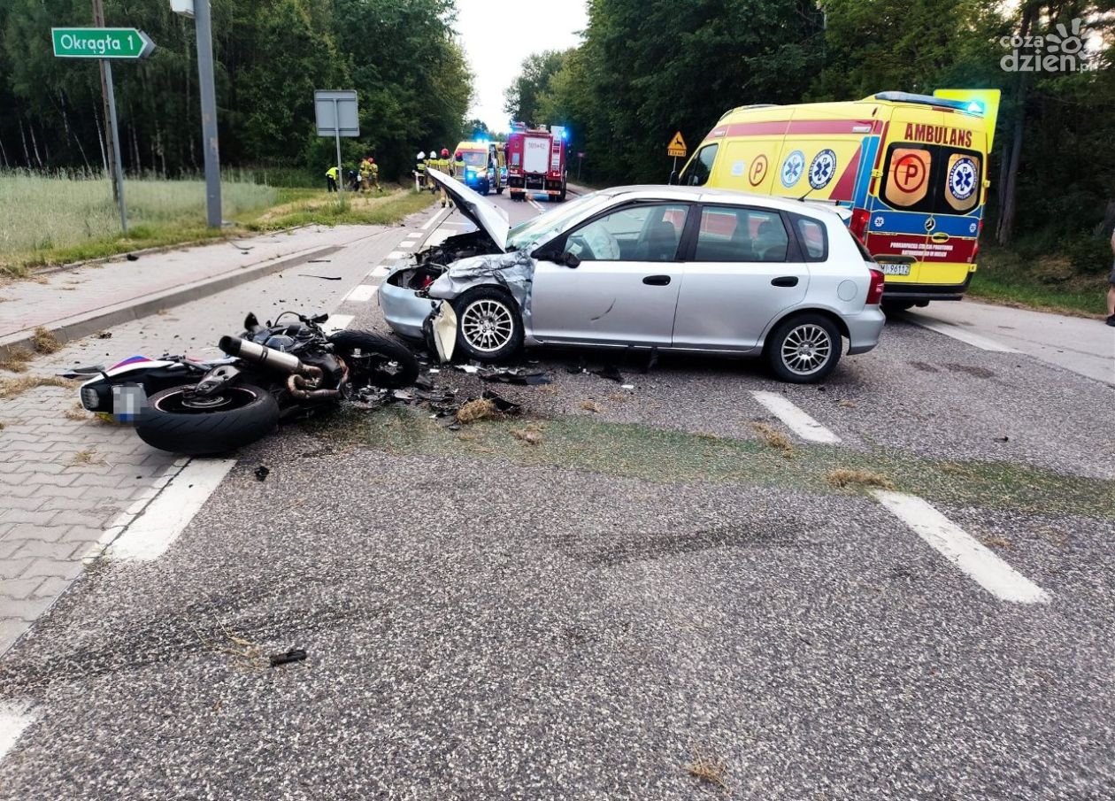Tragiczny wypadek w Luszycy. Nie żyje 37-letni motocyklista