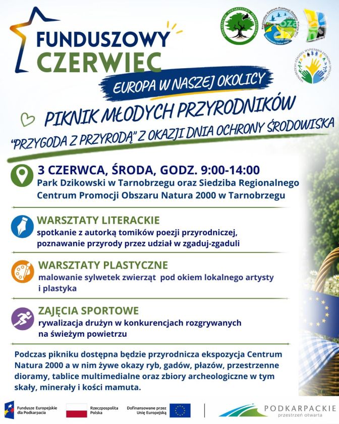 Piknik Młodych Przyrodników w Tarnobrzegu już w środę. Będzie edukacja i zabawa w Parku Dzikowskim