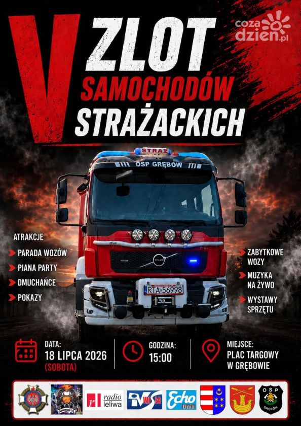 Parada wozów, pokazy i piana party. Strażackie święto w Grębowie