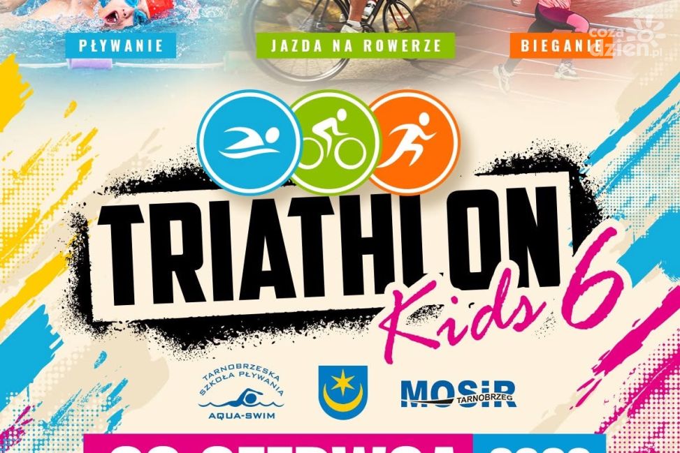 Młodzi sportowcy zmierzą się w 6. edycji TRIATHLON KIDS nad Jeziorem Tarnobrzeskim