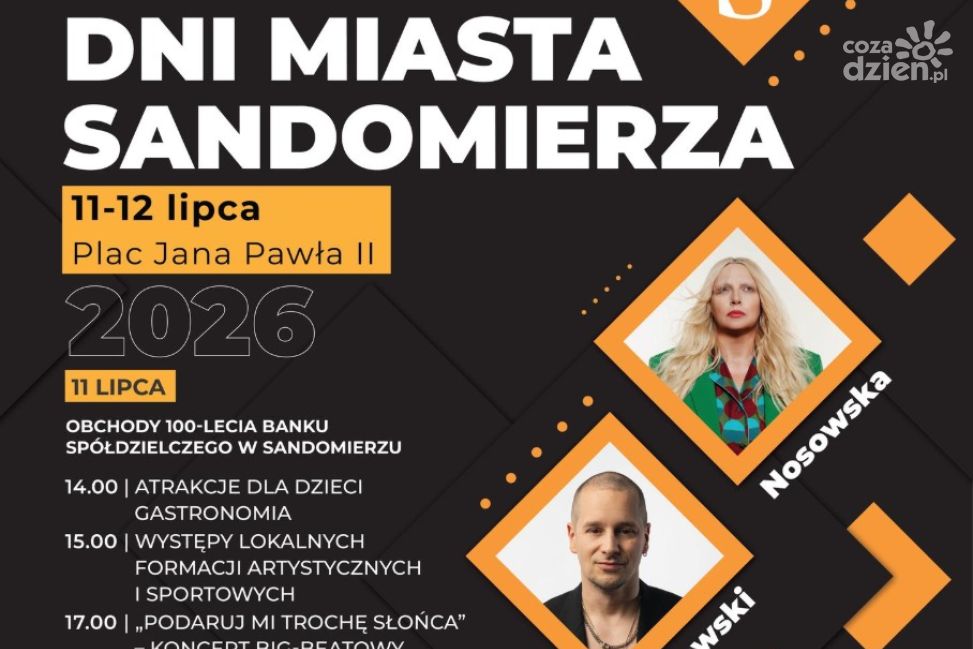 Wielkie koncerty na Dniach Miasta Sandomierza. Na scenie czołowi polscy artyści