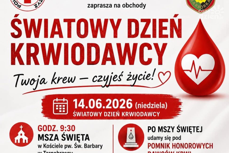 Święto ludzi wielkiego serca. W Tarnobrzegu odbędą się obchody Dnia Krwiodawcy