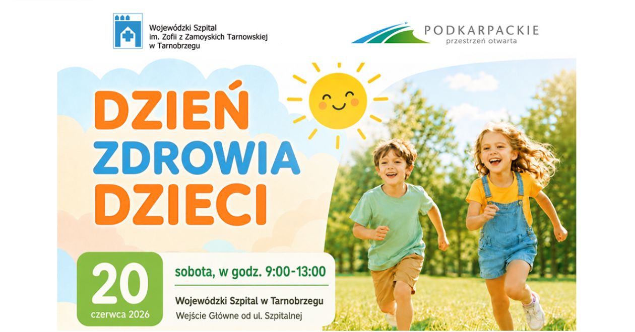 Bezpłatne badania i konsultacje dla najmłodszych. Szpital w Tarnobrzegu zaprasza na Dzień Zdrowia Dzieci