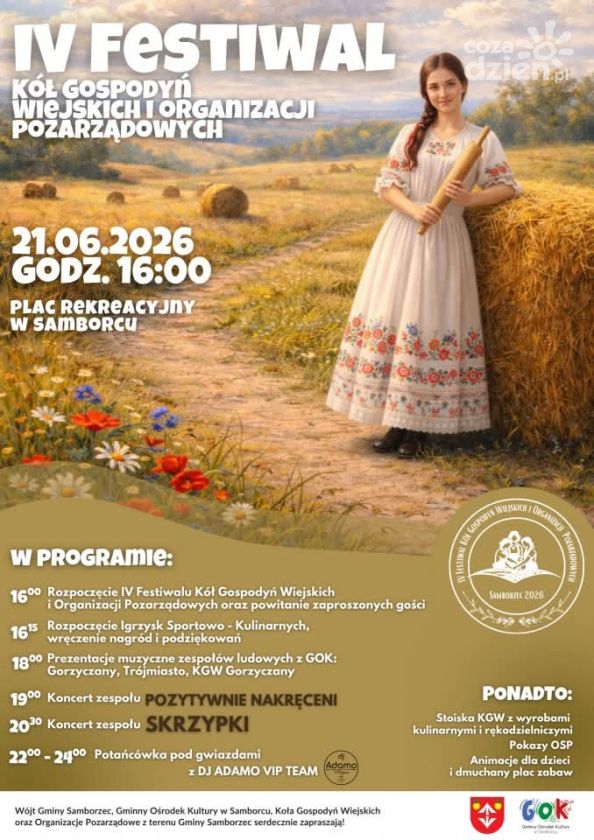 Będzie smakowicie i muzycznie. IV Festiwal KGW w Samborcu coraz bliżej