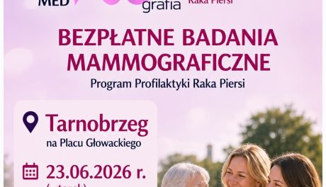 Bezpłatna mammografia w Tarnobrzegu. Mammobus ponownie stanie na Placu Bartosza Głowackiego