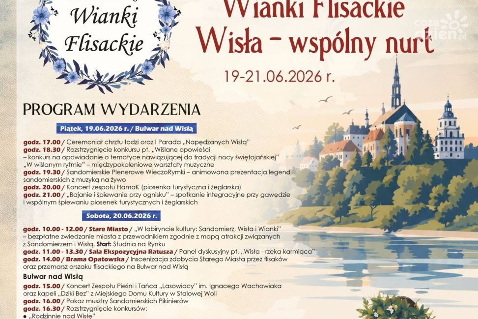 Flisackie święto nad Wisłą: trzy dni tradycji i zabawy w Sandomierzu