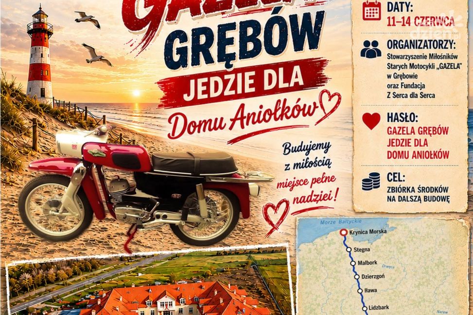 Z Grębowa do Krynicy Morskiej dla szczytnego celu