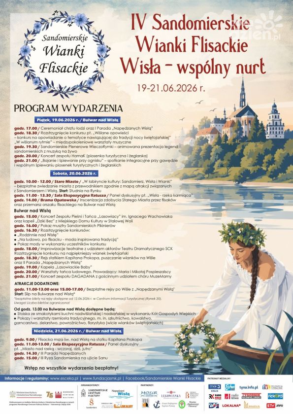 Flisackie święto nad Wisłą: trzy dni tradycji i zabawy w Sandomierzu