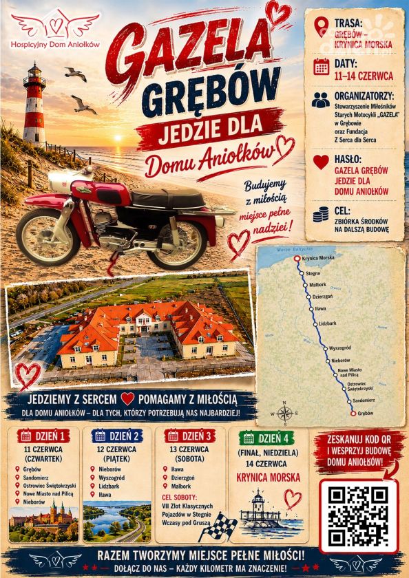 Z Grębowa do Krynicy Morskiej dla szczytnego celu