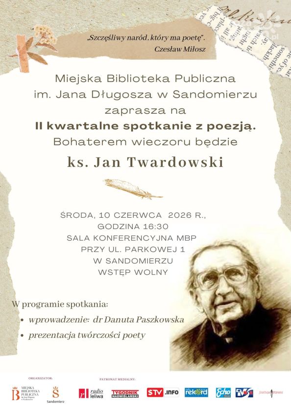Spotkanie z poezją ks. Jana Twardowskiego w sandomierskiej bibliotece