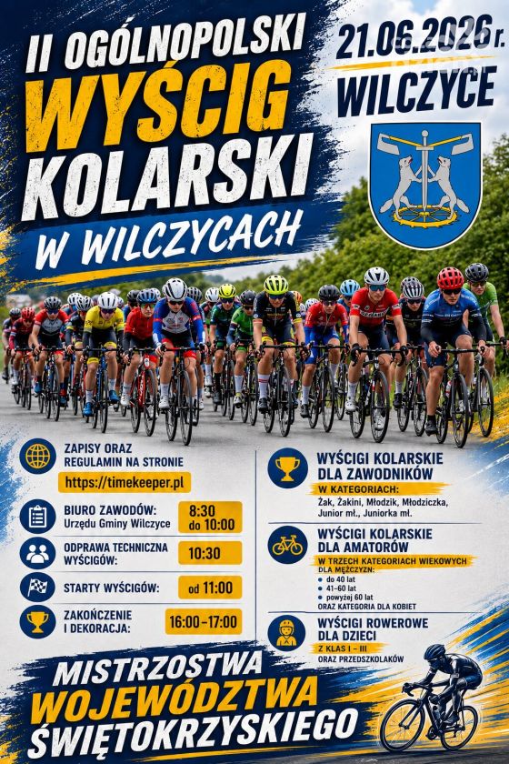 Młodzi i doświadczeni kolarze spotkają się w Wilczycach