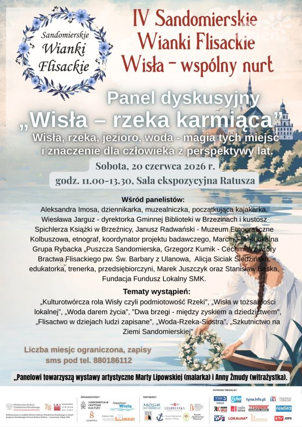 „Wisła – rzeka karmiąca”. Panel dyskusyjny w Sandomierzu podczas Wianków Flisackich