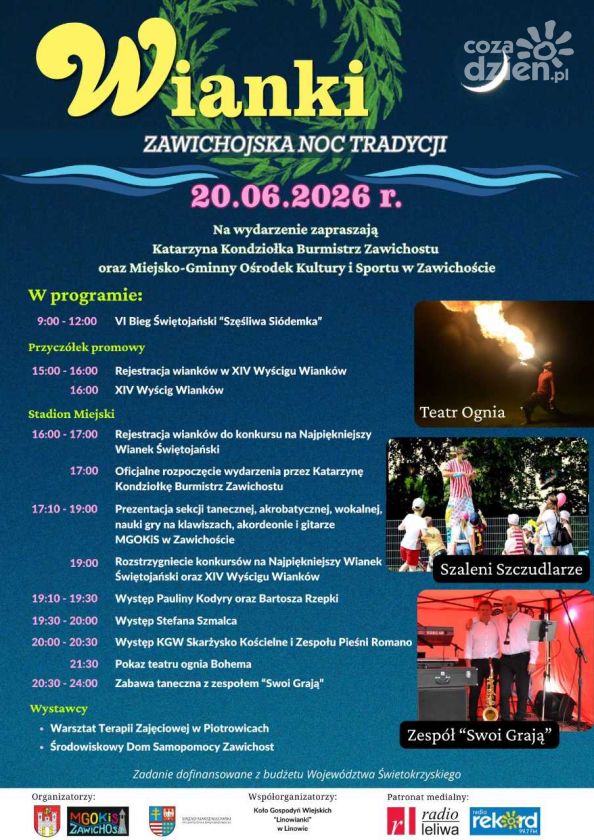 Zawichojskie Wianki 2026 – noc tradycji, muzyki i ognia nad Wisłą