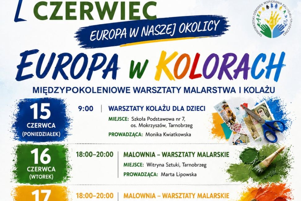 Finał warsztatów „Europa w kolorach”. Przed nami wernisaż w Tarnobrzegu