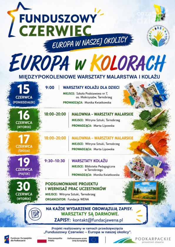 Finał warsztatów „Europa w kolorach”. Przed nami wernisaż w Tarnobrzegu